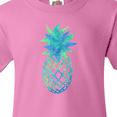 thumbnail image 4 of Inktastic Blue and Green Pineapple Youth T-Shirt, 4 of 5
