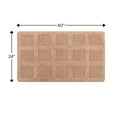 thumbnail image 2 of Knightsbridge Square Honeycomb 100% Cotton Reversible Bath Rug 24 X 40 Natural, 2 of 2