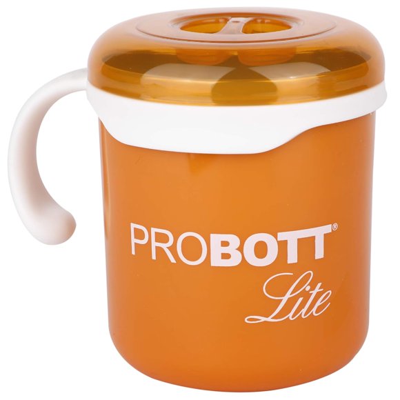 Lite Cuppa Stainless Steel Mug With Lid - 280ml, Orange | Stylish Cup Ideal For Hot & Cold Coffee, Tea - BPA Free Desk Mug | Non-toxic, Easy To Clean, Portable & Lightweight