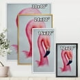 thumbnail image 4 of Designart 'Abstract Portrait of Pink Flamingo IV' Farmhouse Framed Canvas Wall Art Print, 4 of 5
