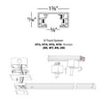 thumbnail image 2 of WAC Lighting HT6-BK 120V 6 Foot H Track with Mounting Hardware, Single Circuit, Black, 2 of 5