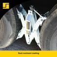 thumbnail image 3 of Stromberg Carlson JBP-T217.2 Tandem Axle T-Chock - RV Wheel Chock - Camper Wheel Chock Stabilizer Scissor - T-Chocks for RV - Fits Tires Spaced 2"-17" Apart (2-Pack), 3 of 6