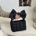 thumbnail image 2 of Mini Handbag Candy Colored Storage Bag with Bowknot Stylish Underarm Bags for Winter Work Travel Beach Shopping, 2 of 10