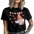thumbnail image 3 of Camisetas para hombre, camisetas casuales de manga corta con diseño de gnomo de amor para San Valentín, camisetas gráficas para adolescentes, niños y hombres., 3 of 8
