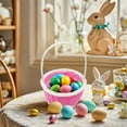 thumbnail image 6 of Easter Mini Basket Easter Mini Plastic Woven Basket Easter Theme Basket Suitable For Easter Home Outdoor School Use, 6 of 7