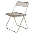 thumbnail image 3 of Silla plegable Zulema acrílico transparente Asiento plegable al aire libre Gris claro, 3 of 8