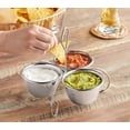 thumbnail image 2 of Soro Essentials- 10 oz. Stainless Steel Three-Way Server Caddy with Bowl- Serving Bowl Set Stand for Parties Serving Stand for Salsa Sauces Dressing Candy Dining Dinnerware Home Kitchen Restaurant, 2 of 6