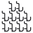 thumbnail image 1 of KONTONTY 10Pcs Black Plastic Pegboard Hooks for Garage and Warehouse, 1 of 8