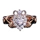 thumbnail image 1 of Anillos para mujer, regalos para mujer, moda, dama, mano, corazón, circonita, pulsera de compromiso, collar, 1 of 2