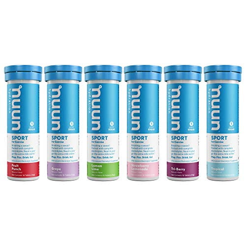 Nuun Sport Electrolyte Drink Tablets, Variety Pack, (60 Servings), 10
