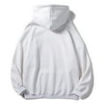 thumbnail image 3 of Dagegui Hooded Sweatshirts for Men Big and Tall Drawstring Pullover Sweatshirt Cotton Casual Loose Fit Hoodies with pocket Silver 2XL, 3 of 3