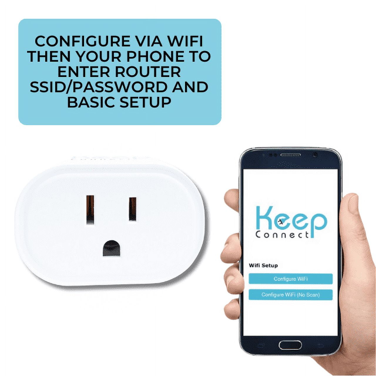 Keep Connect Router Wi-Fi Reset Device. Automatic Internet Router and Modem Rebooter. Sends SMS or Email Notifications