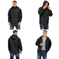 thumbnail image 3 of Men's Hooded Jacket, Sport Warm Hooded Outdoor Jacket Coats, Long Sleeve Running Jacket Sportswear, 3 of 9