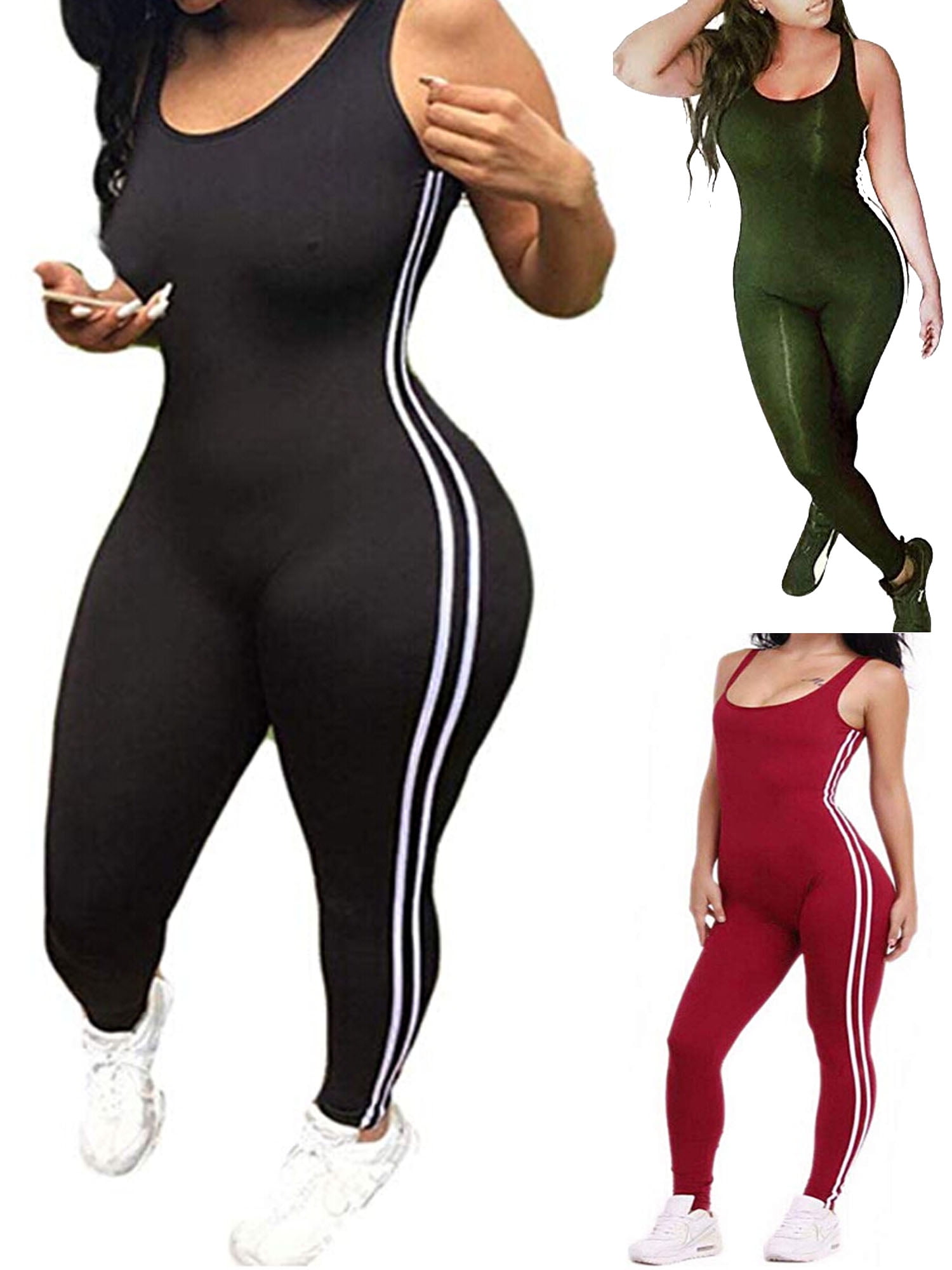 one piece fitness jumpsuit