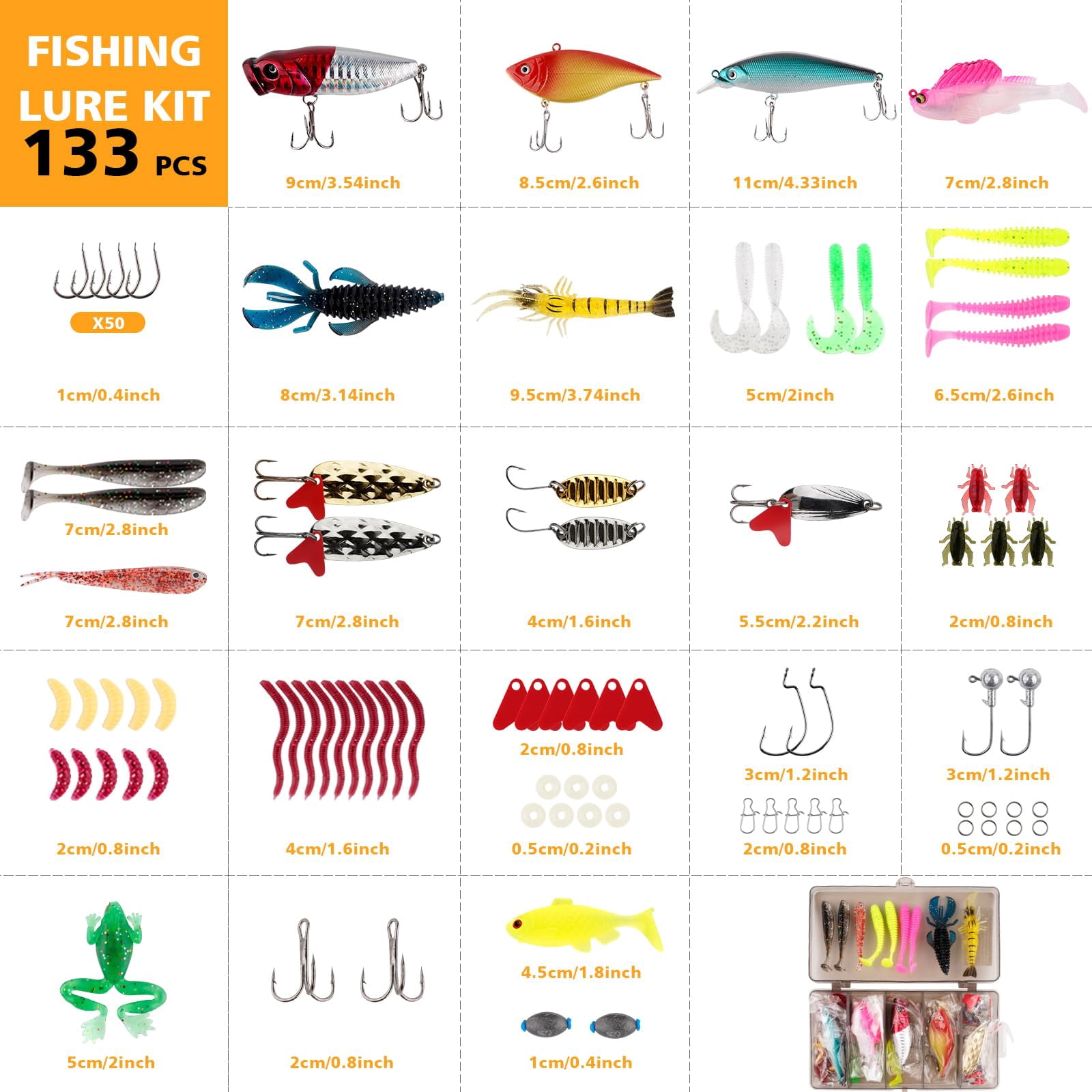 139pcs Tackle Box Backpack Fishing With Accessories Bag Tool Kit Fish Pliers Salt Water Set For Men Women Gifts (black Scorpion)