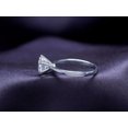 thumbnail image 4 of 1 1/2 ct. t.w 7.5MM Round Cut Lab Created Moissanite Diamond Solitaire Engagement Ring For Women In 10K Solid White Gold (G-H Color, VVS1 Clarity, 1.50 Cttw)-9.5, 4 of 9
