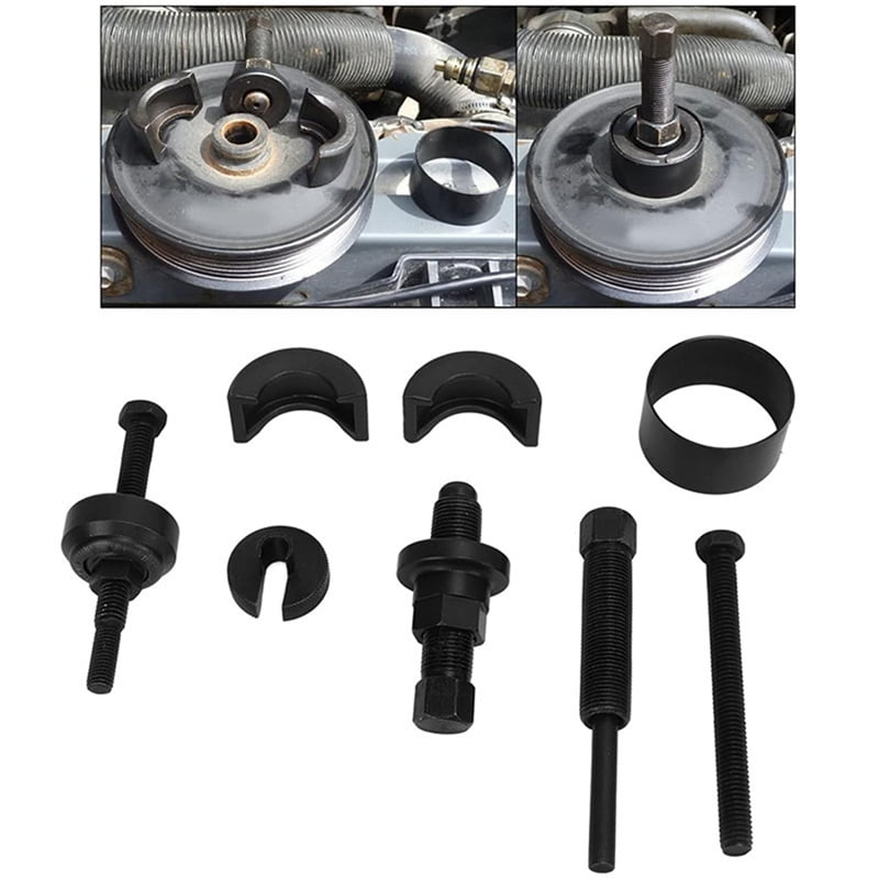 Power Steering Pulley Puller Installer Kit Vacuum/Water Pump Pulleys Installation Remover Tool Set