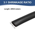 thumbnail image 2 of Tubo termorretráctil impermeable de 1/2 pulgada Uxcell, tubo termorretráctil industrial de doble pared con adhesivo marino 3:1, envoltura de cable de 20ft, negro, 2 of 5