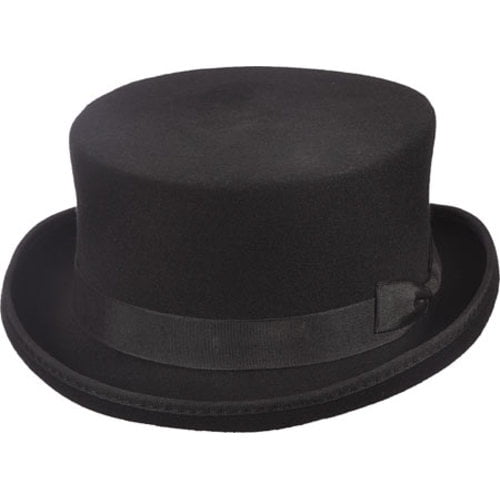 Women Men Cap British Retro Style Leather Elastic Autumn Winter Top Hat Magician Make Up Party Cap