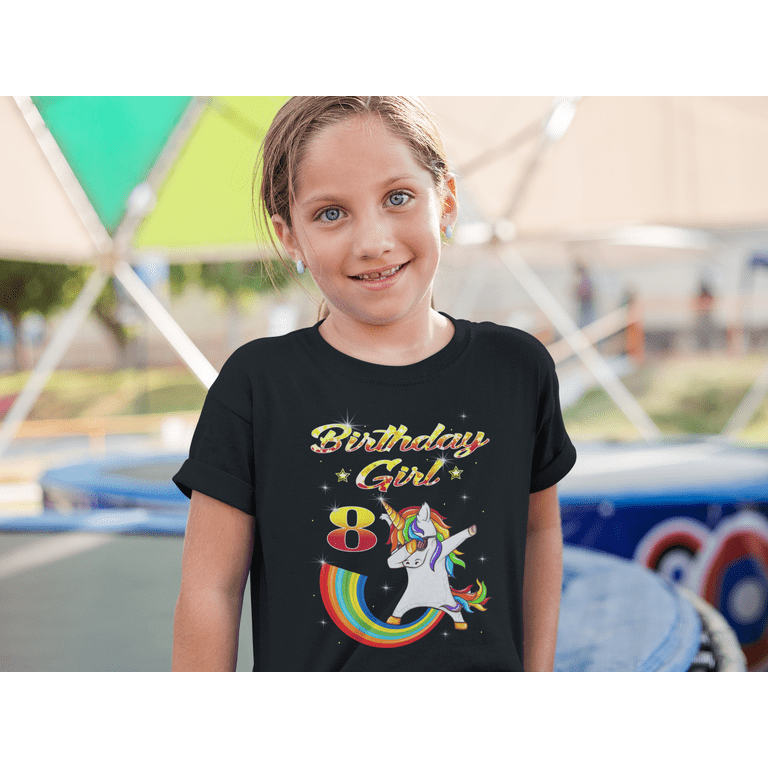Kids Unicorn 8th Birthday Shirt, Birthday Girl Shirt 8 Kids Unicorn 8th Birthday Shirt, Birthday Girl Shirt 8