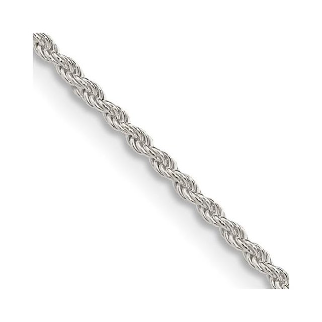 Quality Gold QDR030-26 Sterling Silver 1.5 mm Solid 26 in. Rope Chain