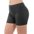 thumbnail image 1 of MixMatchy Women's Solid Seamless Ribbed Biker Shorts, 1 of 6