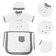 thumbnail image 5 of 1 juego de delantal de repostería para niño, disfraz de chef, delantal, sombrero para juego de rol profesional, juguete de cocina, 5 of 7