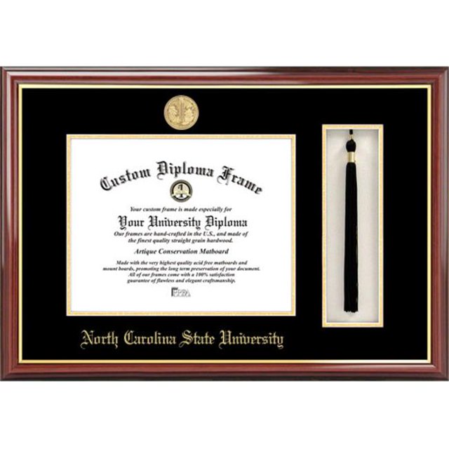Campus Image NC992PMHGT North Carolina State University Tassel Box and Diploma Frame