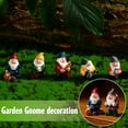 thumbnail image 2 of Resin Garden Gnomes for Indoor and Outdoor Decoration, Hand-Painted with Different Poses, Ideal for Miniature Gardens, 2 of 9