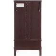 thumbnail image 5 of Vintage Lighted Curio Storage Cabinet with 1 Drawer, Mirrored Back & Tempered Glass Doors, 3 Tier Storage Display Cabinet Adjustable Shelves Home Office Showcase,Brown, 5 of 8