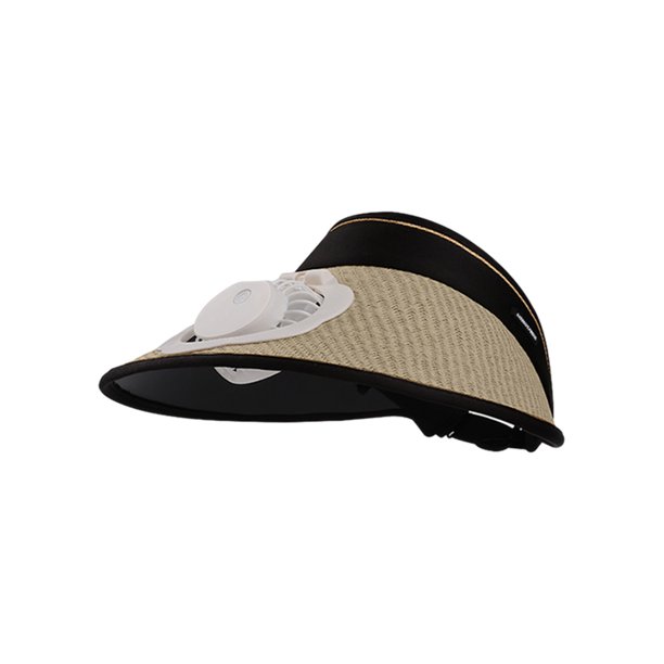 Sombrero para el sol con ventilador de carga USB, protección solar, parasol para viajes al aire libre, equitación, playa, sombrero para el sol vacío