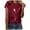 D-Red, variant on 2025 Women Casuals Print Women's Layering Tees Shirt O-Neck Short Sleeve Tall Women's Shirts Tee Tops