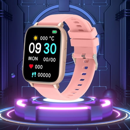 LoyisVidion Smartwatch with Bluetooth Call Alerts - Sports Watch Bracelet Advanced Bluetooth Calling and Extra Long Battery Life Customised Dials With Multiple Patterns 1.77-inch Display