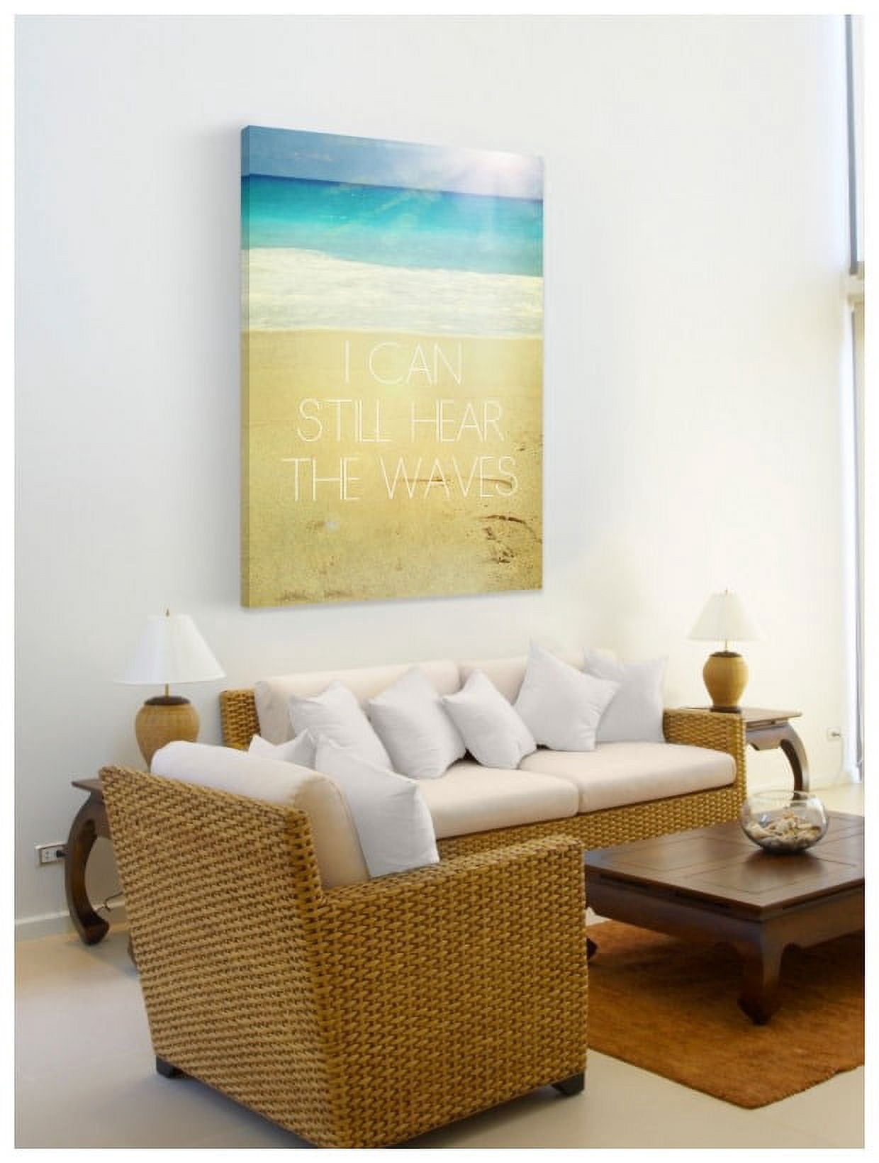 Marmont Hill "I Can Still Hear the Waves" Sylvia Cook Painting Print on Canvas
