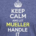thumbnail image 3 of CafePress - Keep Calm And Let Mueller Handle It T Shirt - Mens Tri-blend T-Shirt, 3 of 4