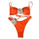 thumbnail image 1 of Traje baño dividido piezas para mujer, traje baño flores 3D, traje baño Sexy Push Up, trajes baño corte, 1 of 1