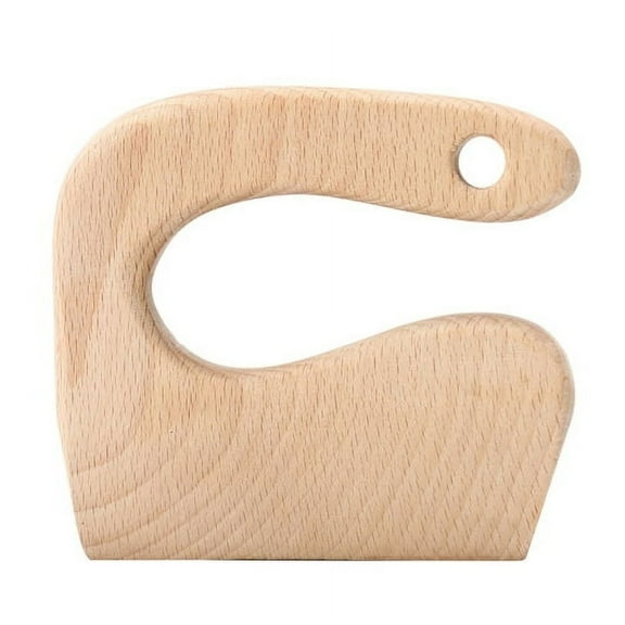 Wooden teen Kitchen Knife Set, Safe Blunt Edge Wooden Knife for teens, Realistic Play Cooking Toy for Montessori Learning, Parent-teen Role Play, Fruit & Veggie Cutting, Toy Cooking Knife*1