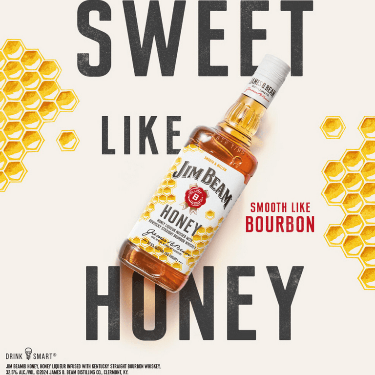 Jim Beam, Whiskey, Honey Flavored Whiskey 750 ml, 32.5% ABV