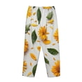 thumbnail image 5 of Daiia Sunny Yellow SunFlower Women's Sleep Pant with Pockets and Drawstring,Pajama Pants-Small, 5 of 9