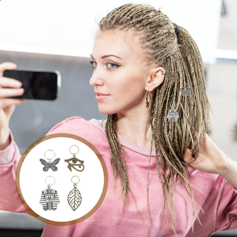 12pcs Hair Jewelry Fashion Braids Hair Jewelry Hair Cuffs Pendant for Women