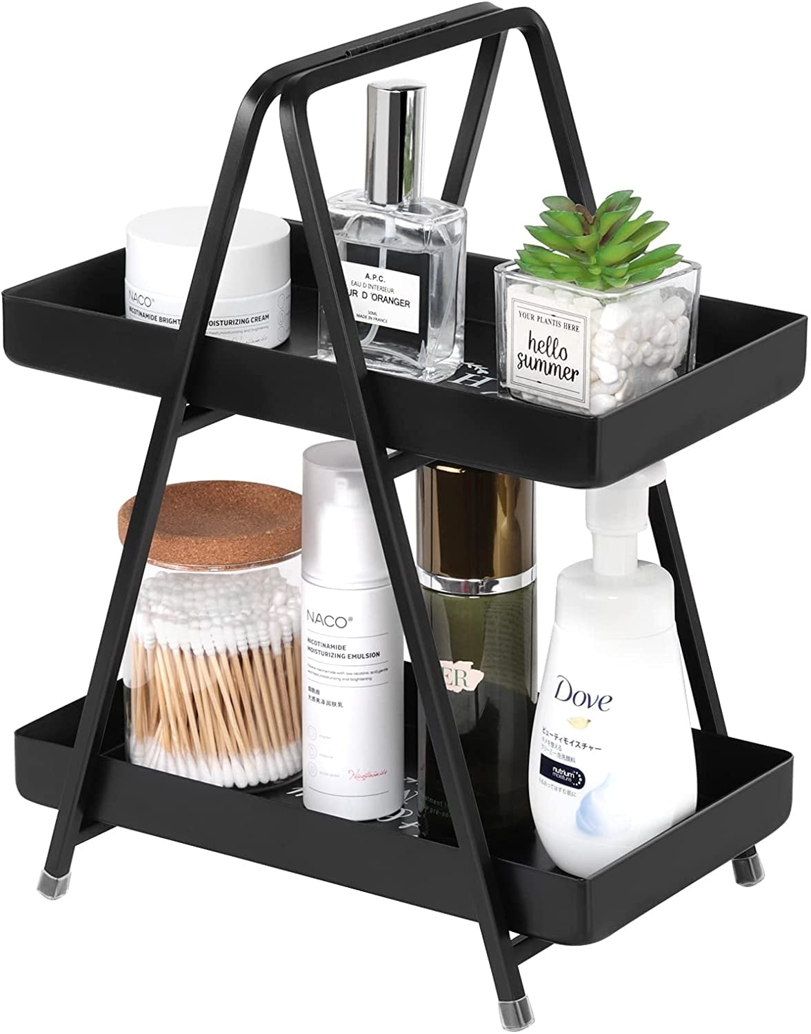 Luxspire 2Tier Countertop Organizer for Bathroom Counter Shelf Serving