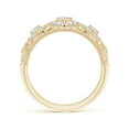 thumbnail image 2 of ANGARA Lab Grown Vintage Inspired Diamond Floral Anniversary Ring for Women in 14K Yellow Gold (Size-2.9mm | 0.1 ct) | April Birthstone Jewelry for Her | Lab-Grown Diamond Engagement Rings, 2 of 6