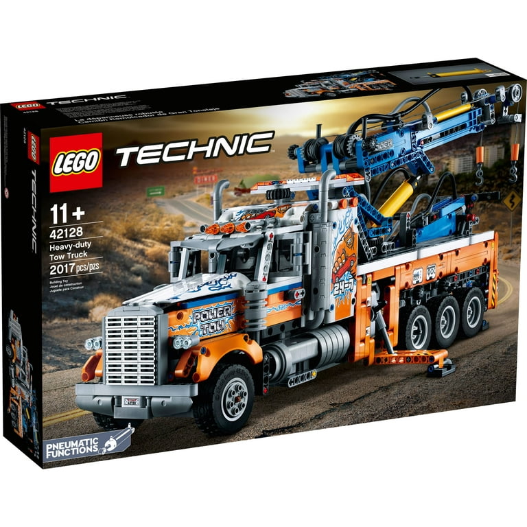 LEGO Technic Heavy-Duty Tow Truck 42128 with Crane Toy Model Building Engineering for Kids Series -