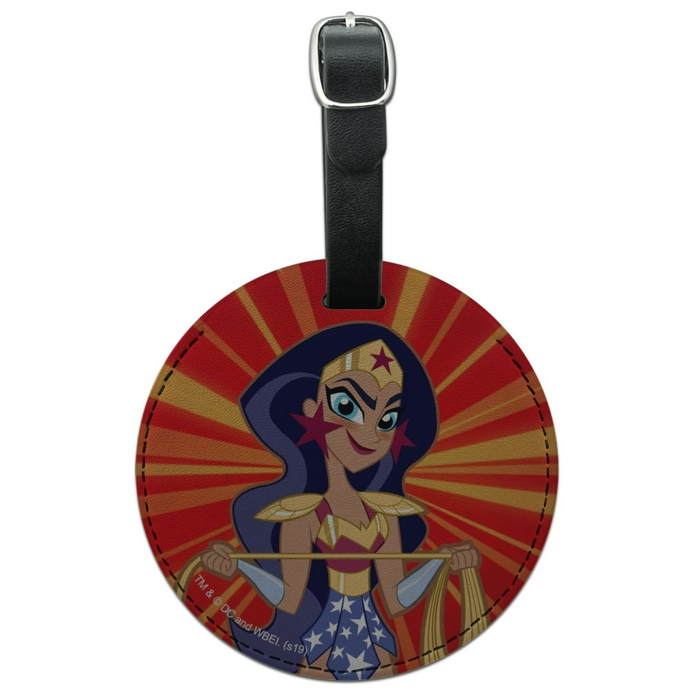Graphics and More DC Super Hero Girls Wonder Woman Round Leather