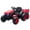 Red, variant on Eastvita 12V Ride on Car Ride on Toys Tractor w/Trailer Dual Motors Remote 6 Wheels Safety Belt LED Music