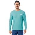 thumbnail image 2 of Fish N Vibe Men's Long Sleeve Performance Fishing Graphic Tee, Aqua Saltwater Trio, Medium, 2 of 8