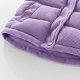 thumbnail image 4 of Hicidod Baby Corduroy Vest Solid Color Windproof Winter Warm Jackets Zip Up Sleeveless Button Stand Collar Waistcoat, 4 of 7