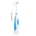 thumbnail image 3 of Cepillo de dientes eléctrico a batería, para viajes, electrónico, blanqueador, limpieza dental, cuidado bucal, color azul, 3 of 7