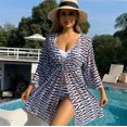 thumbnail image 3 of Conjunto de Bikini de perlas de lujo para mujer, bañador Sexy dorado ahuecado con falda de Metal, traje de baño de 3 piezas con Tanga para verano 2024, 3 of 5