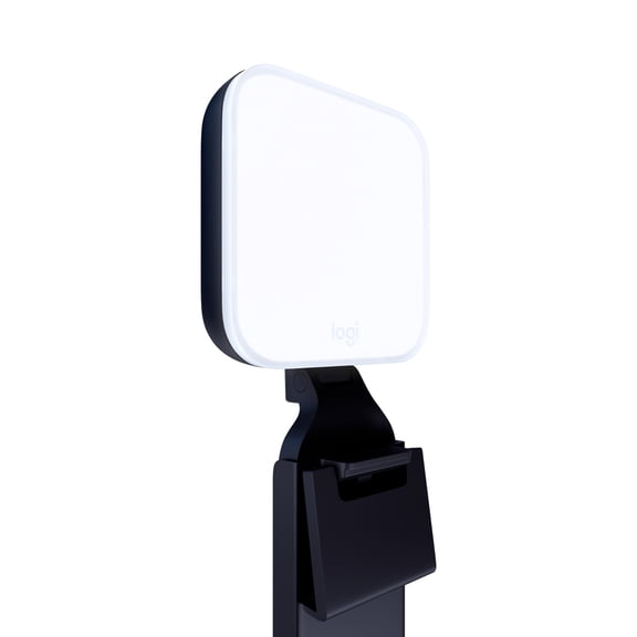 Logitech Litra Glow Premium LED Streaming Light with TrueSoft - Computer lighting for video conferencing, Graphite
